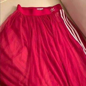 Adidas tulle 3 stripe skirt